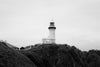 Byron Bay Lighthouse Black and White
