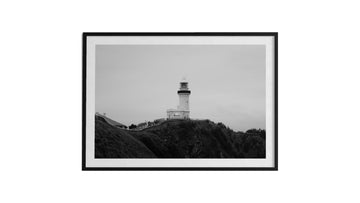Byron Bay Lighthouse Black and White