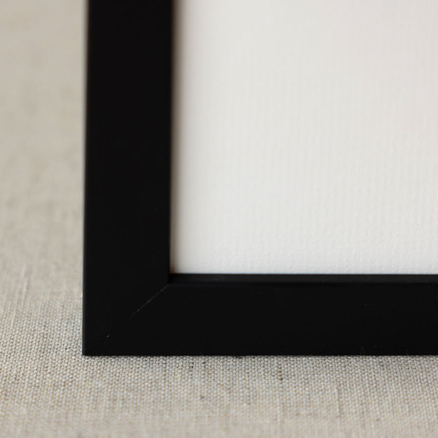 Satin black frame

