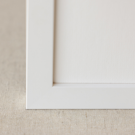 Satin white frame
