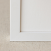 Satin white frame
